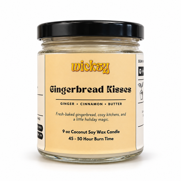 Gingerbread Kisses Candle