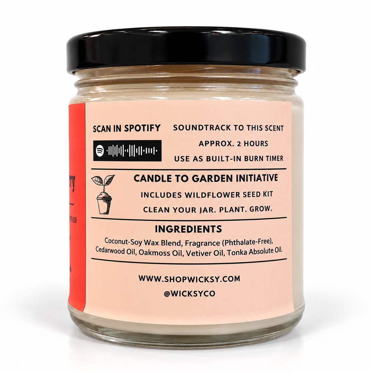 Black Out Cherry Candle