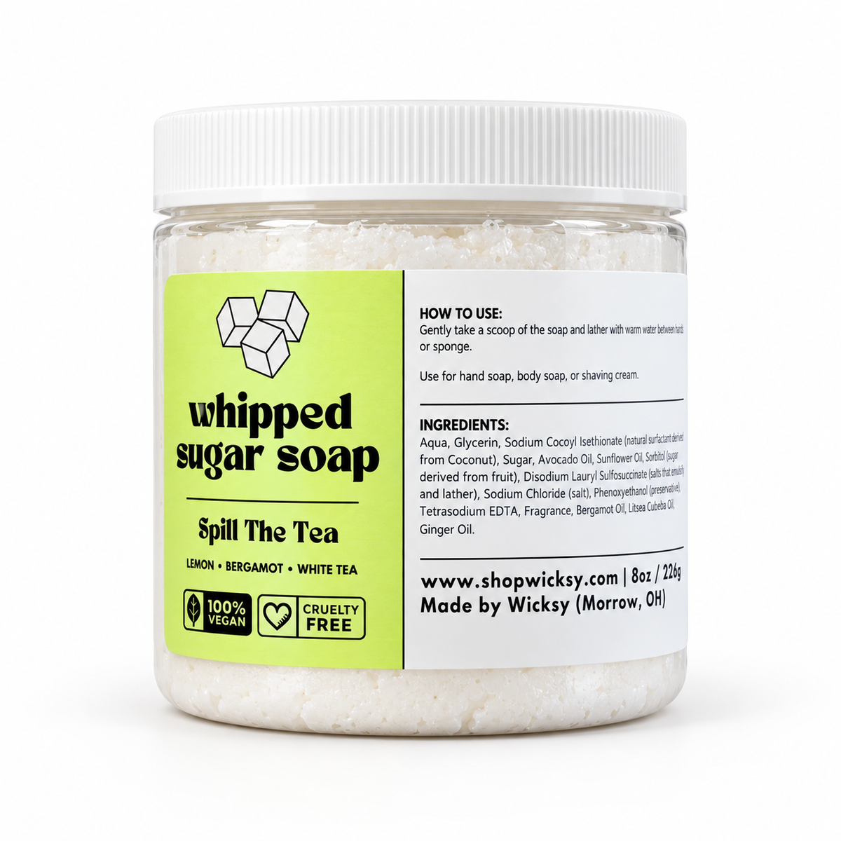 Spill The Tea Whipped Sugar Soap