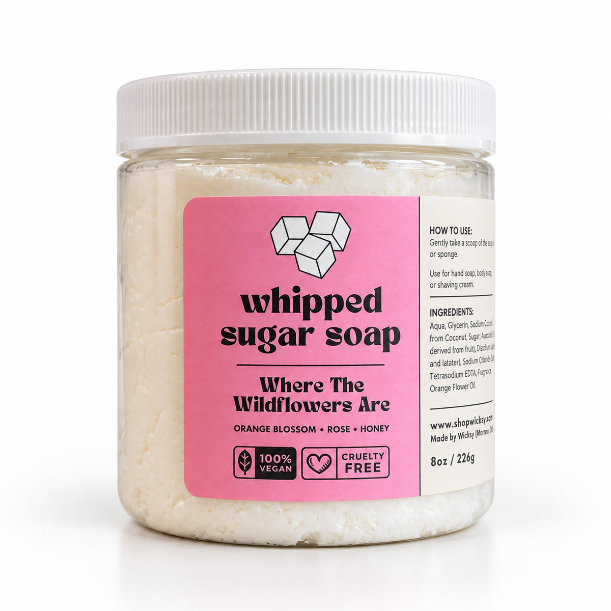 Where The Wildflowers Are Whipped Sugar Soap