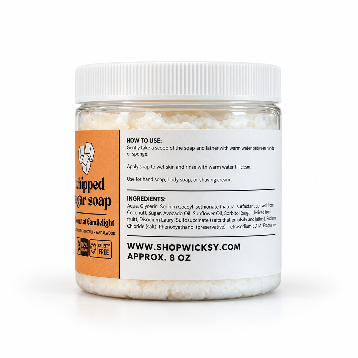 Coconut at Candlelight Whipped Sugar Soap