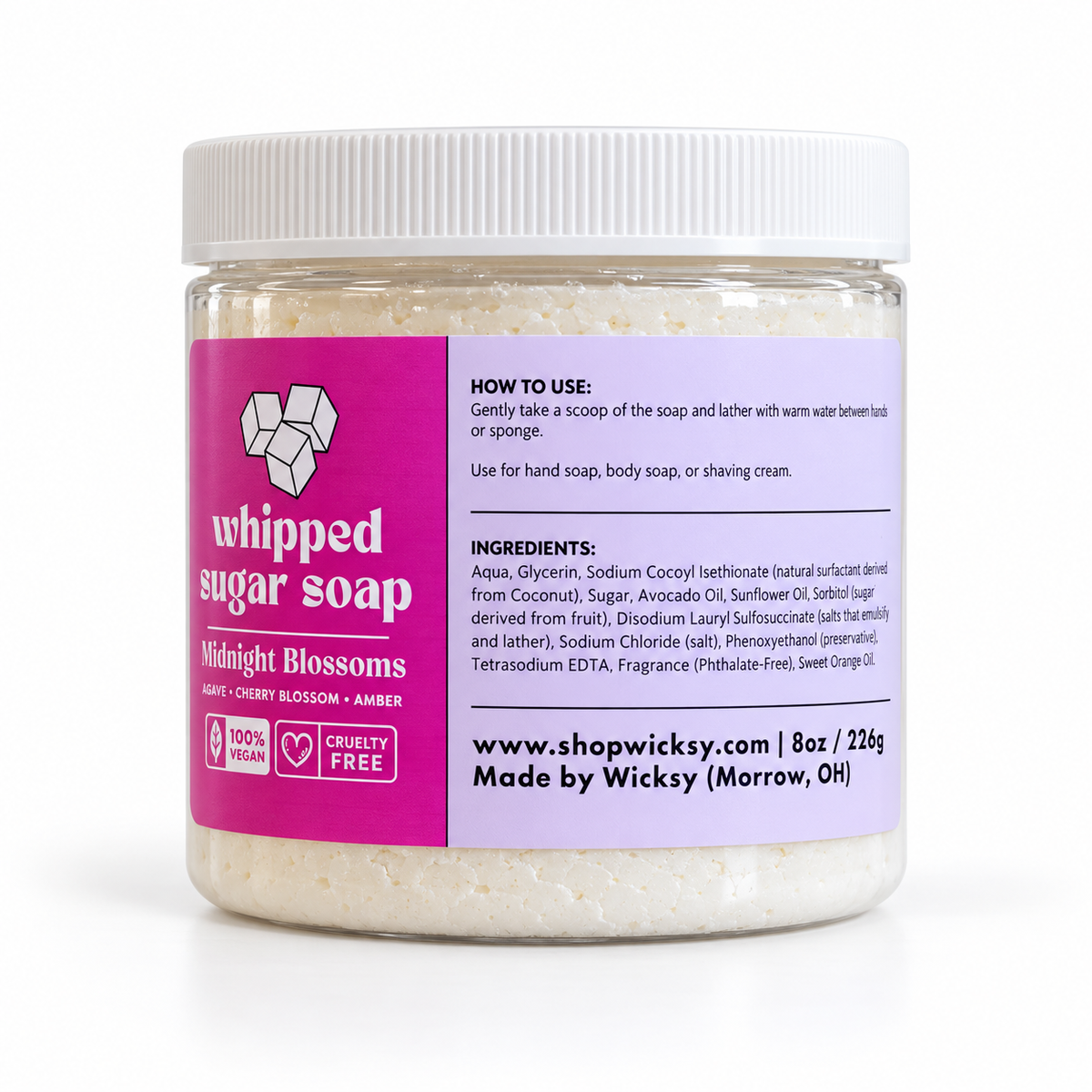 Midnight Blossoms Whipped Sugar Soap