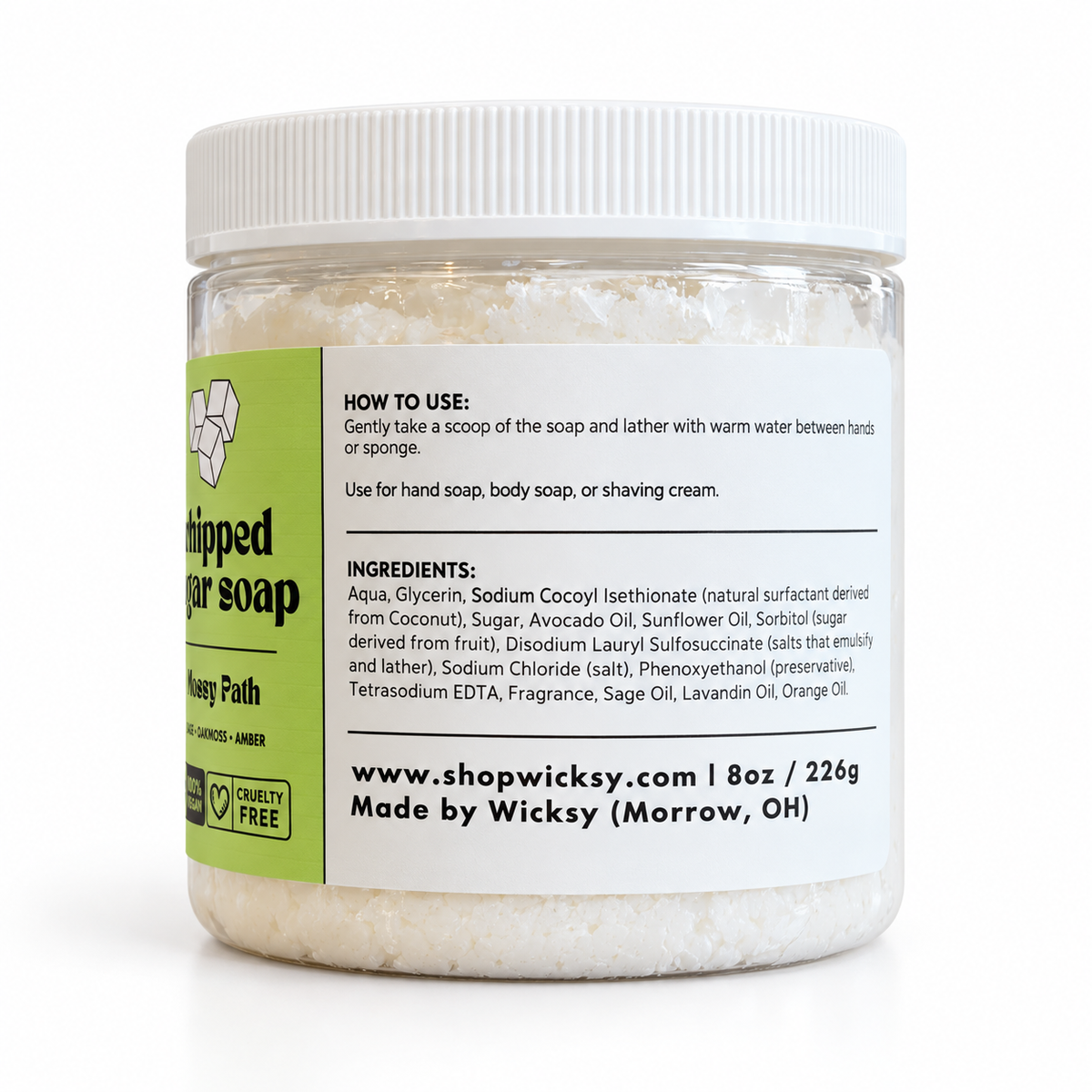 Mossy Path Whipped Sugar Soap