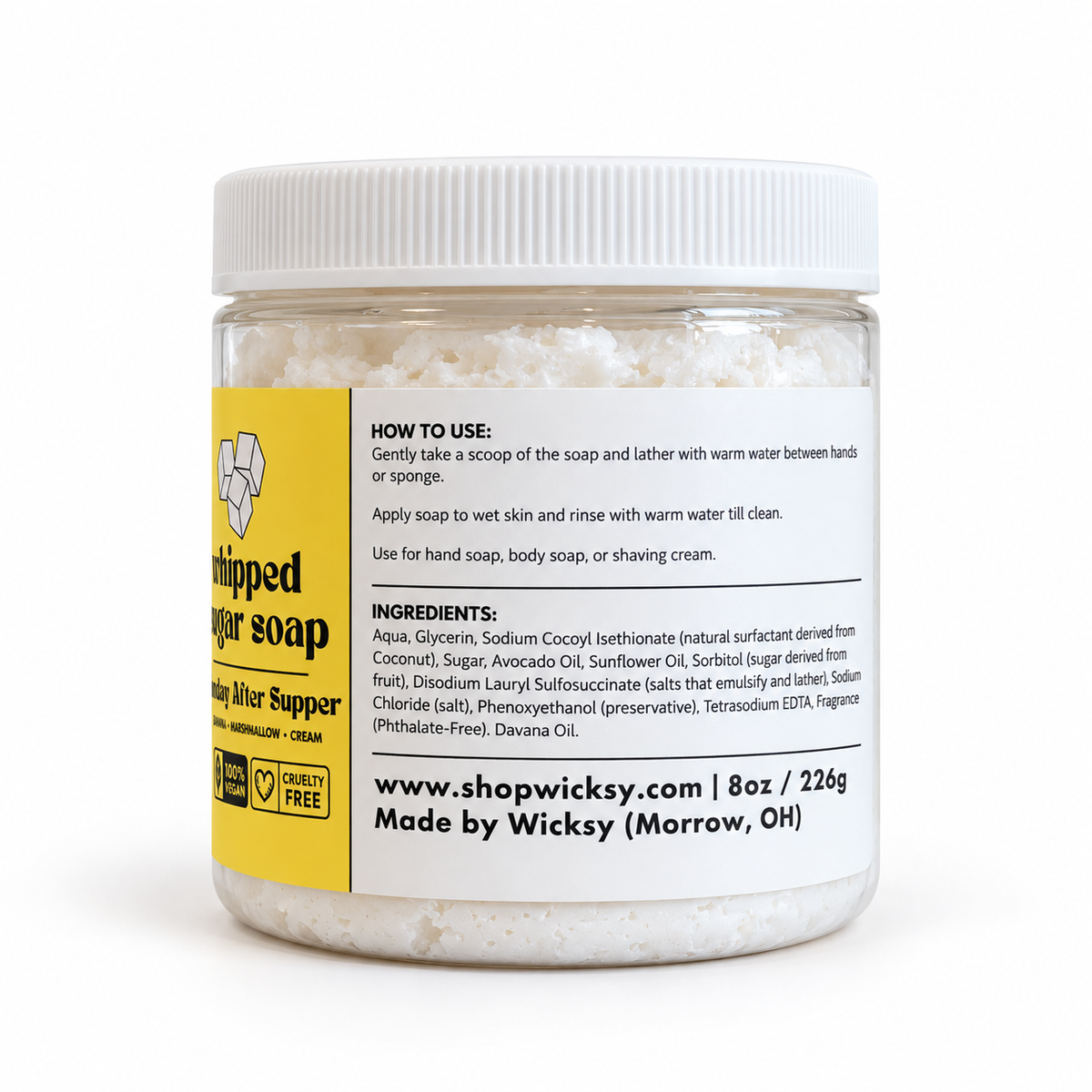 Sunday After Supper Whipped Sugar Soap