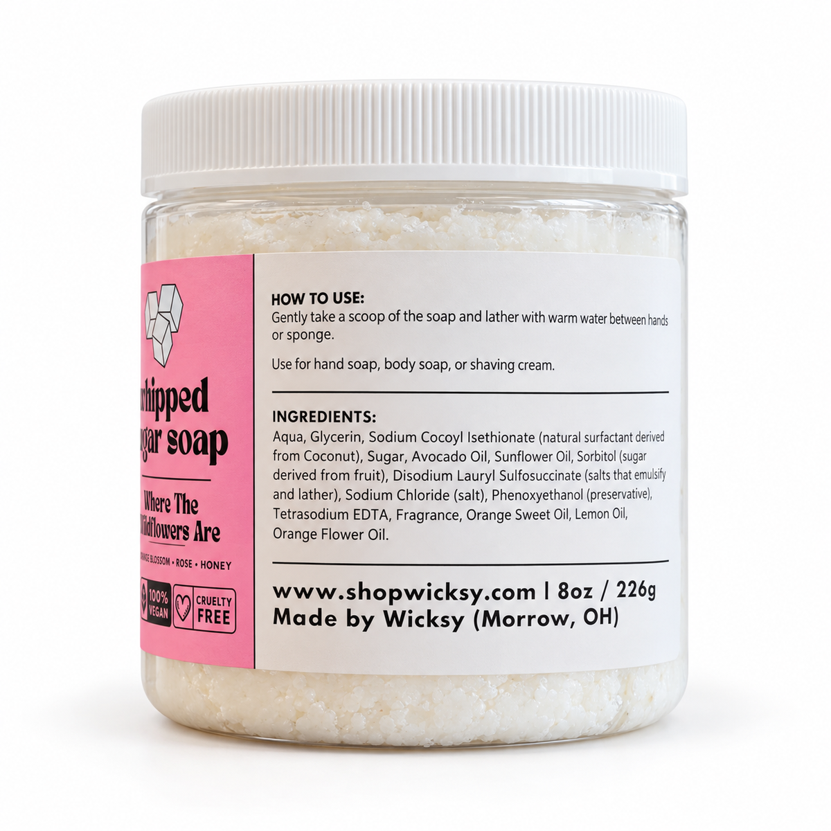 Where The Wildflowers Are Whipped Sugar Soap