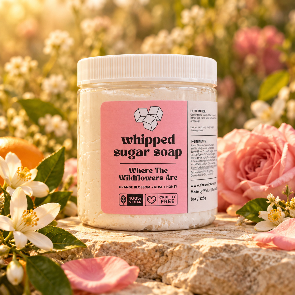 Where The Wildflowers Are Whipped Sugar Soap