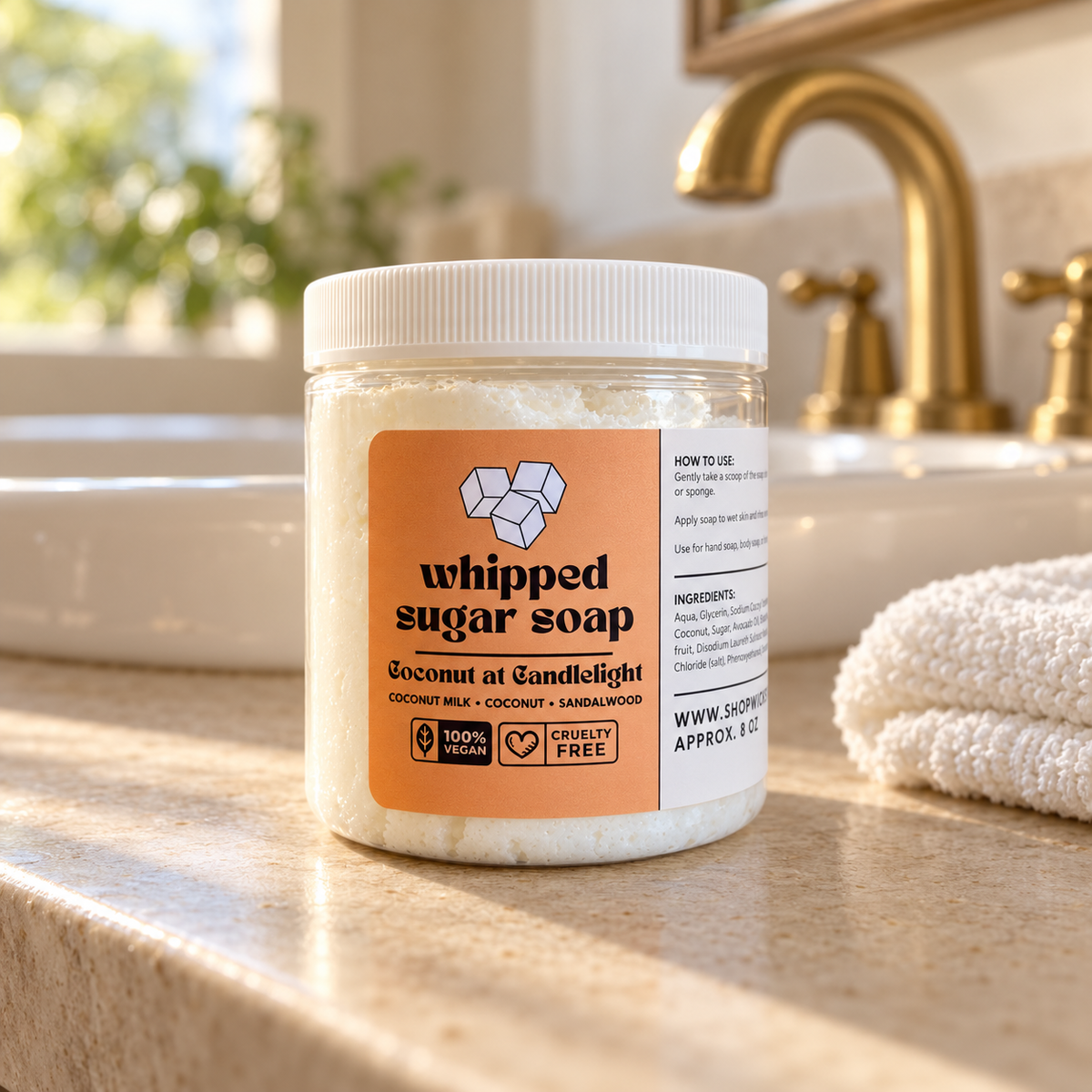 Coconut at Candlelight Whipped Sugar Soap