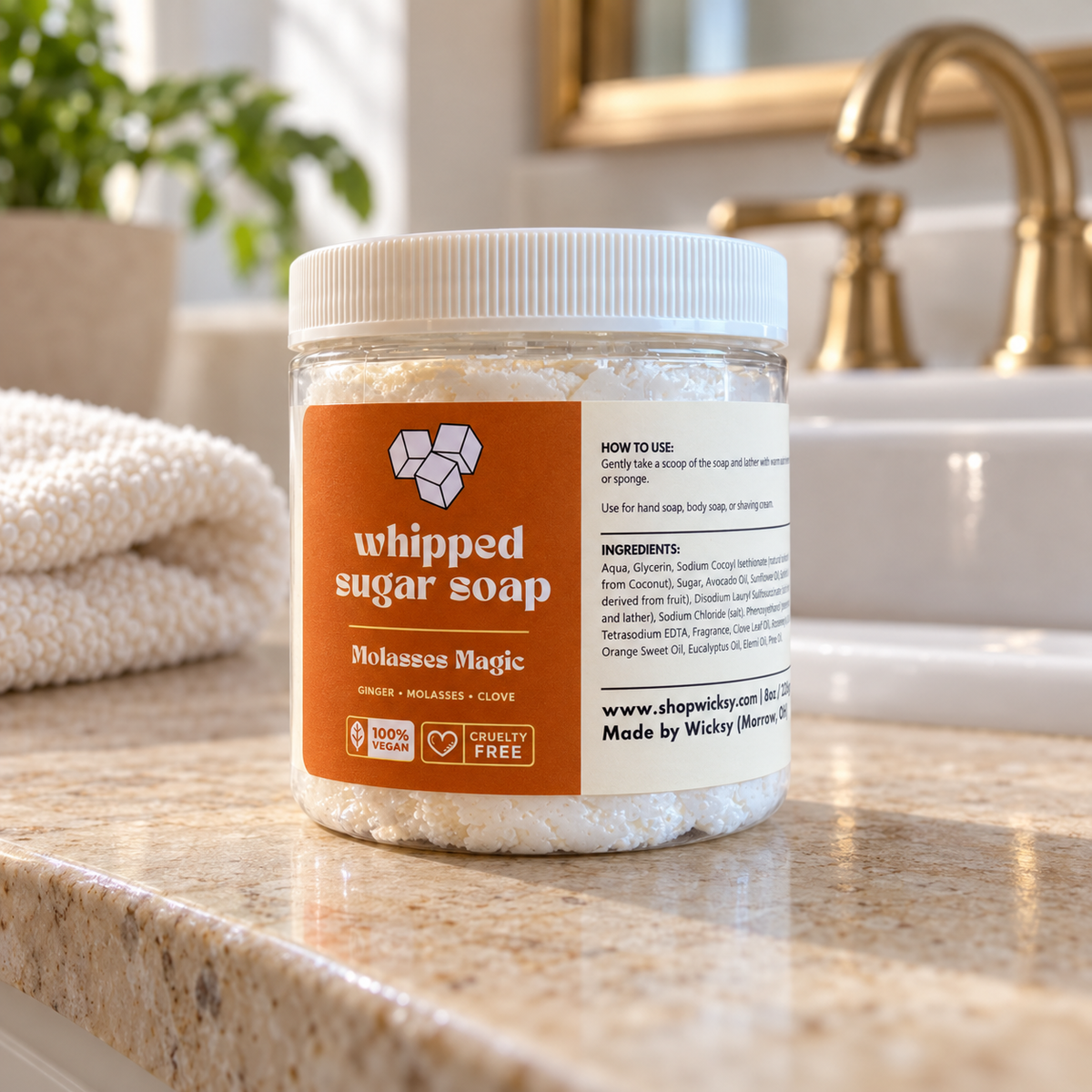 Molasses Magic Whipped Sugar Soap