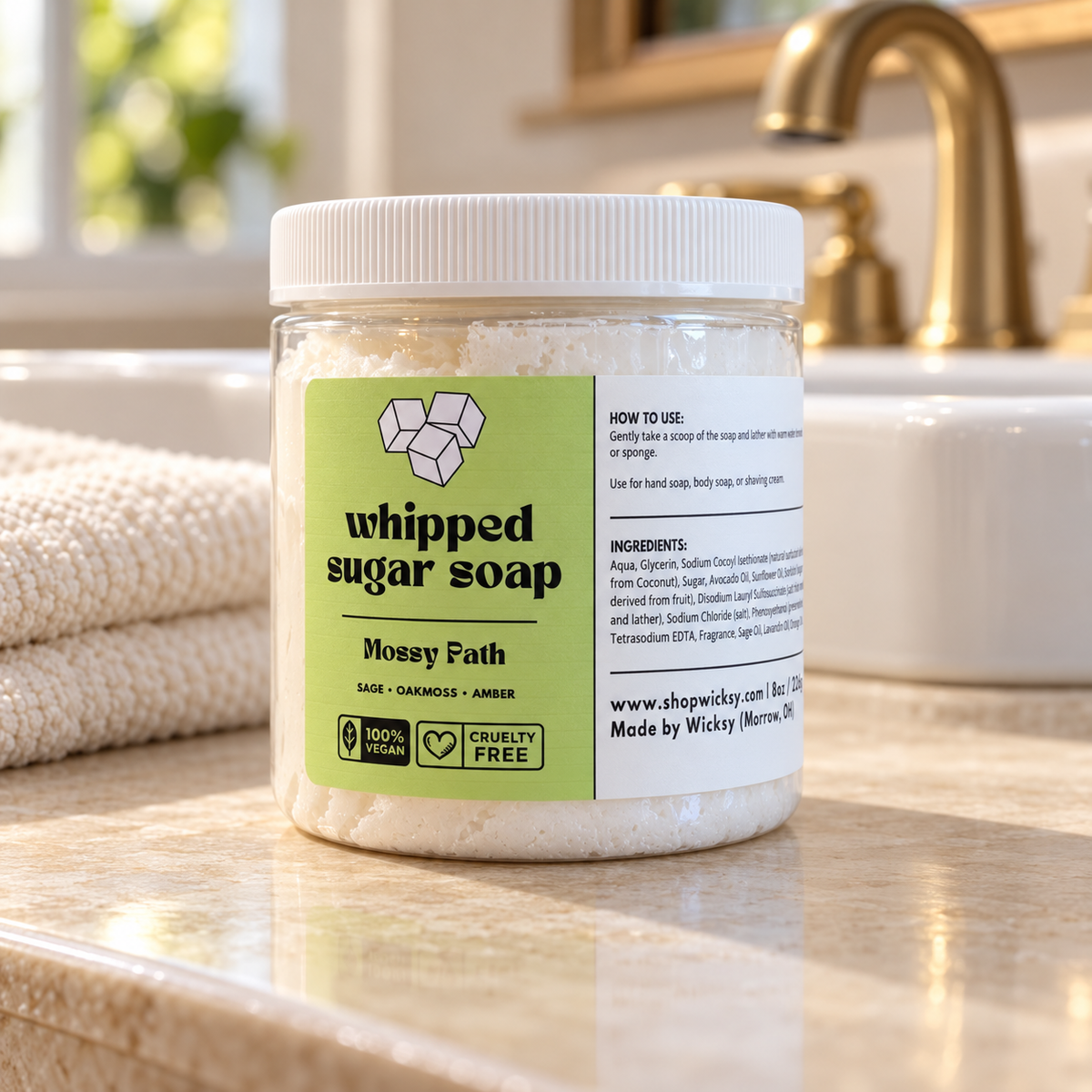Mossy Path Whipped Sugar Soap