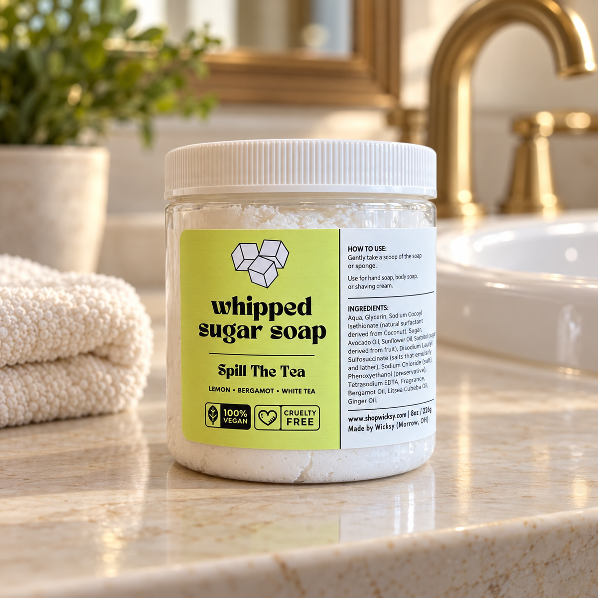 Spill The Tea Whipped Sugar Soap