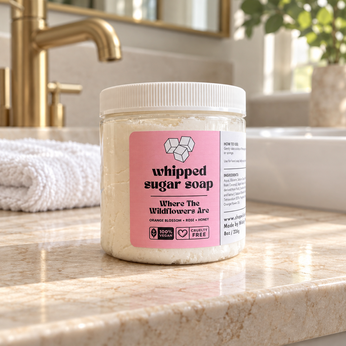 Where The Wildflowers Are Whipped Sugar Soap