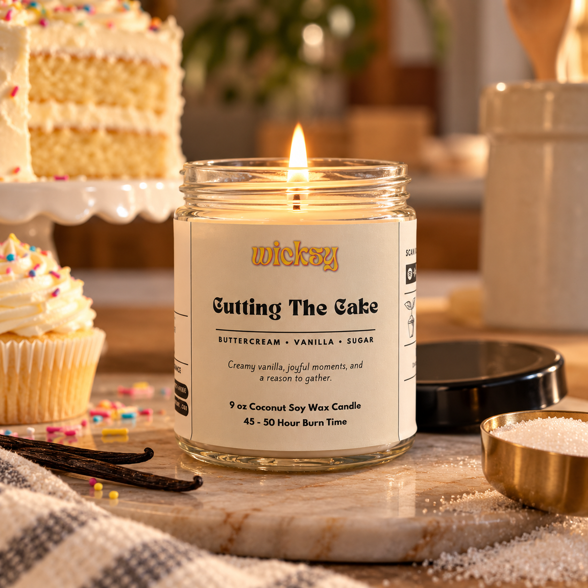 Cutting The Cake Candle