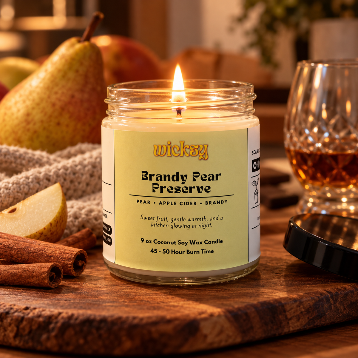 Brandy Pear Preserve Candle