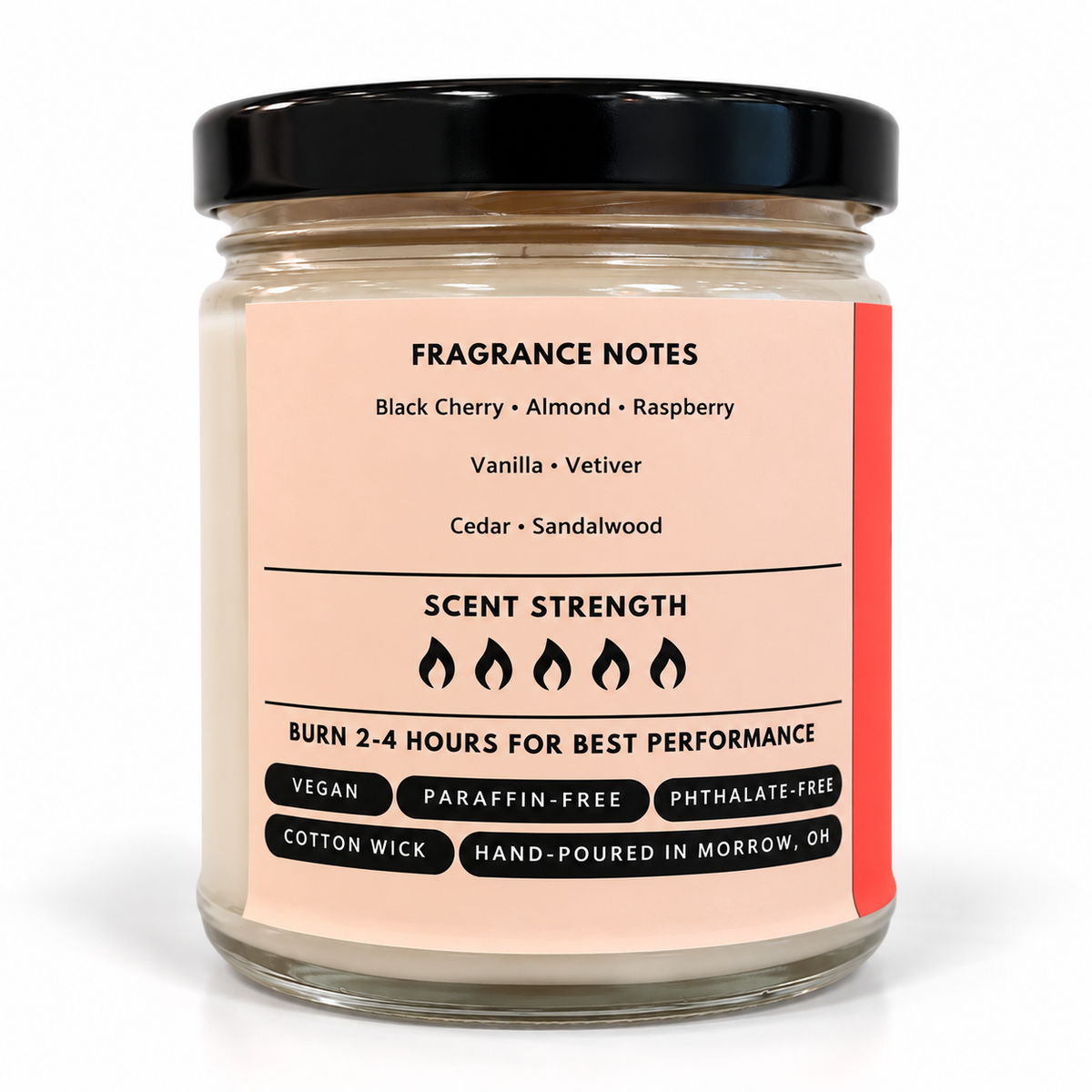 Black Out Cherry Candle
