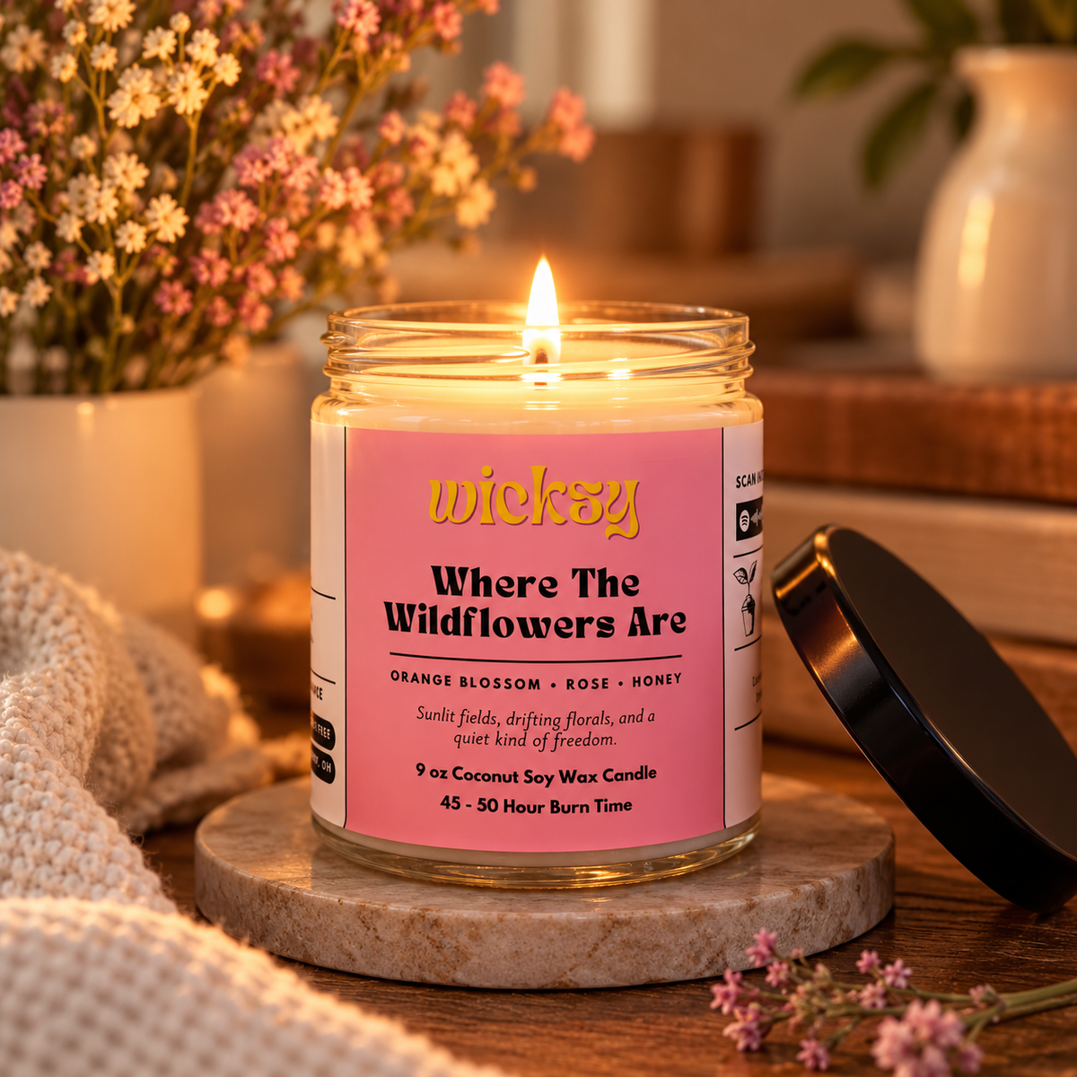 Where The Wildflowers Are Candle