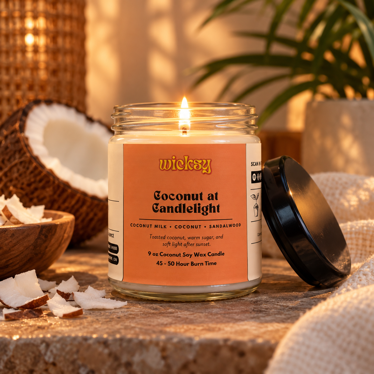 Coconut at Candlelight Candle
