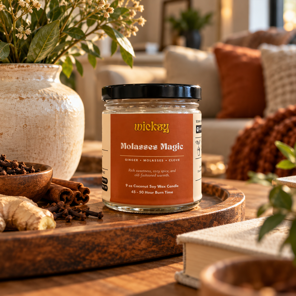 Molasses Magic Candle