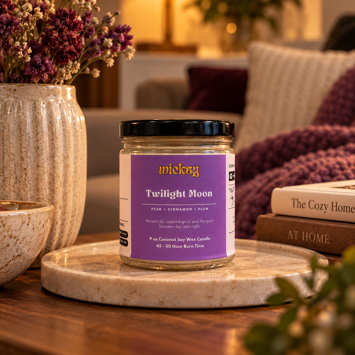 Twilight Moon Candle