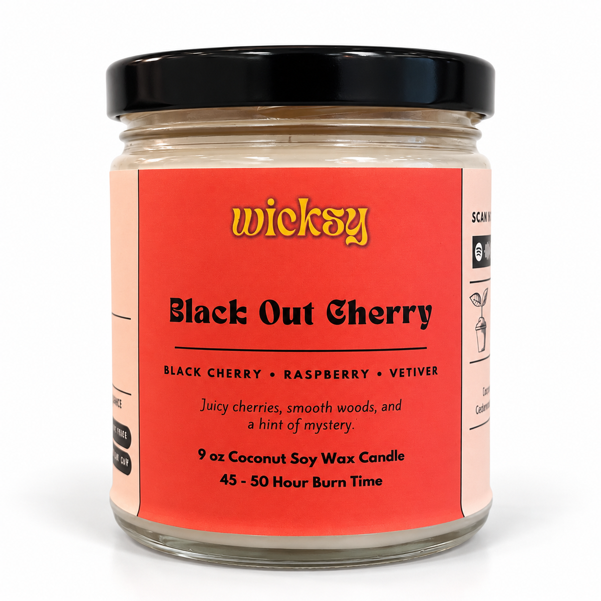 Black Out Cherry Candle