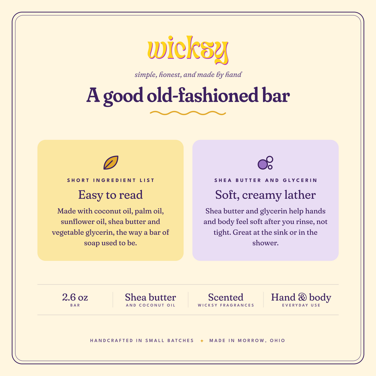 Wicksy Bar Soap product details