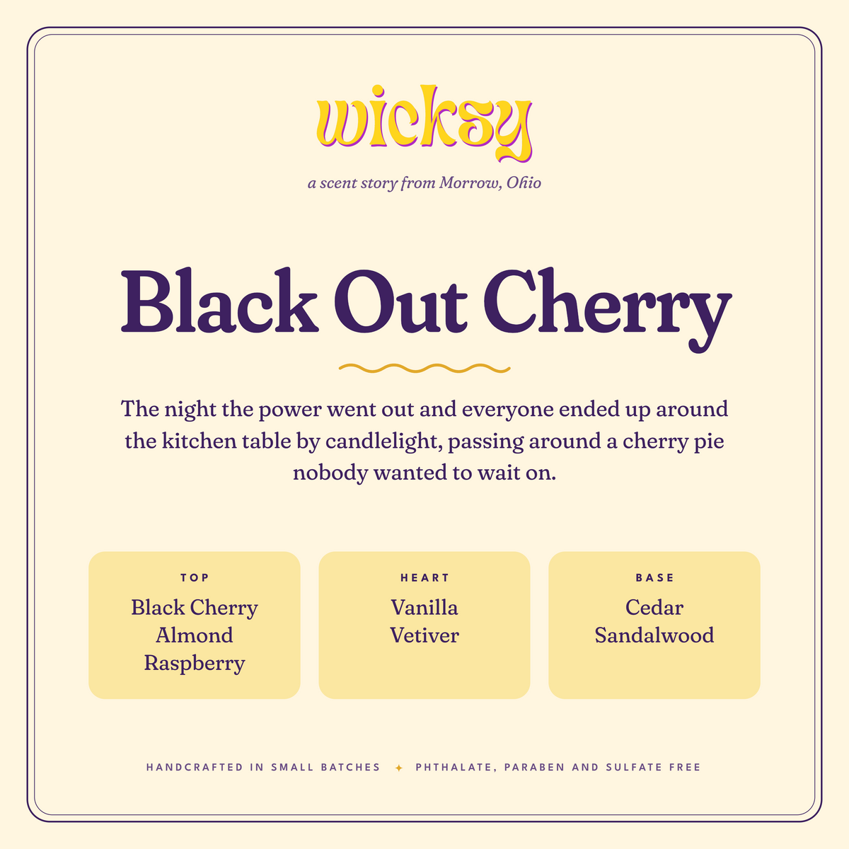 Black Out Cherry Candle