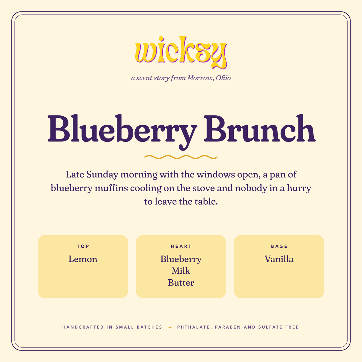 Blueberry Brunch Car Freshener