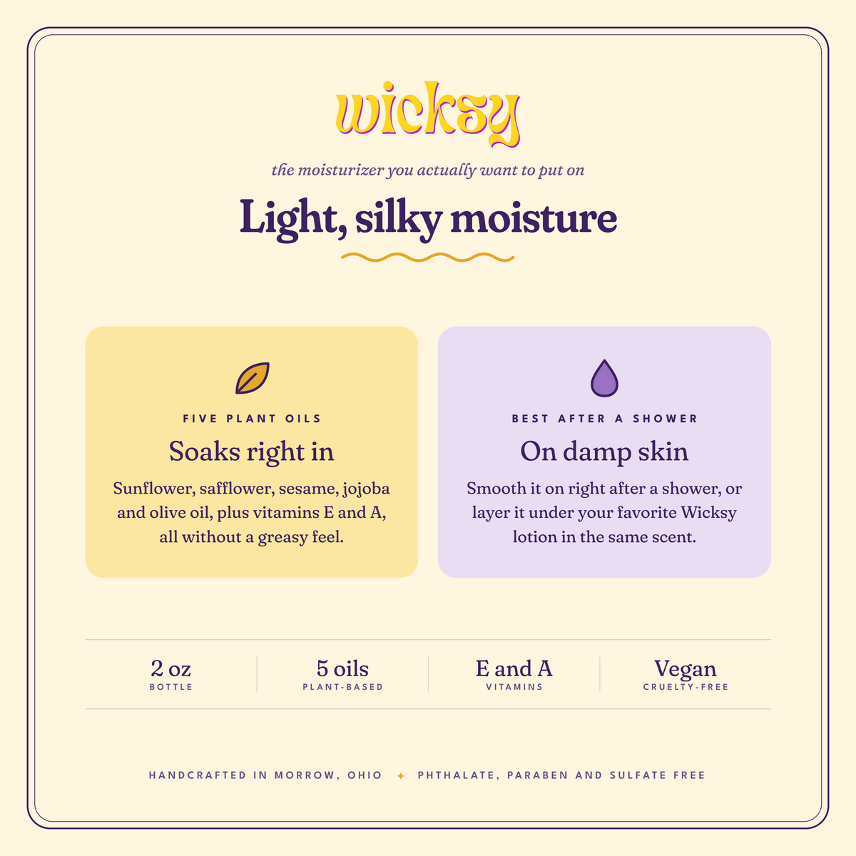 Wicksy Hand & Body Oil product details