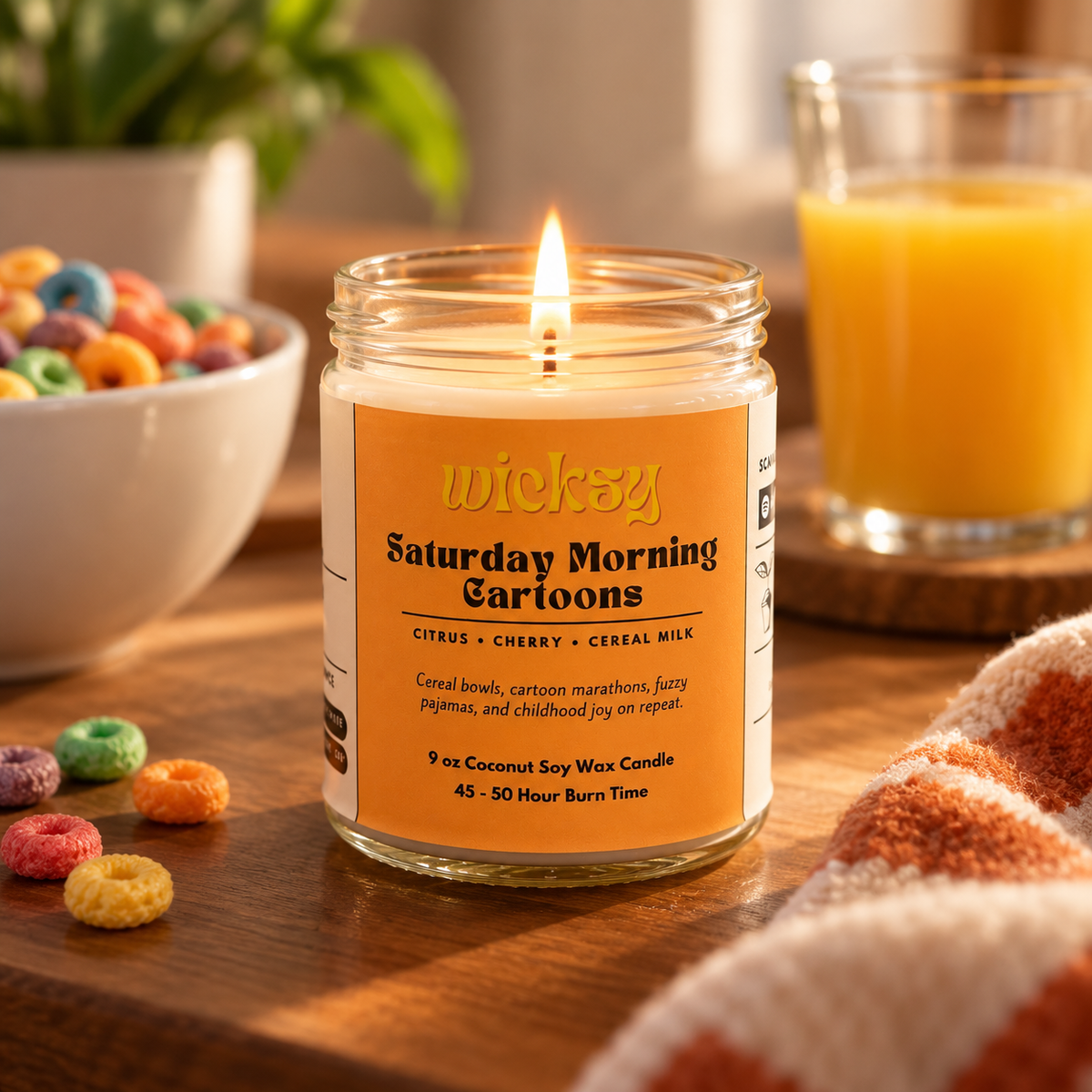 Saturday Morning Cartoons Candle