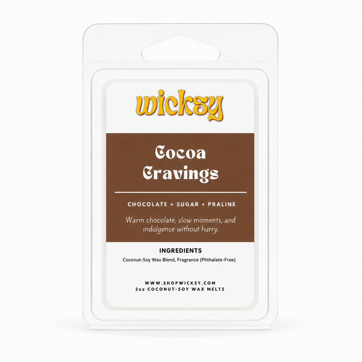 Cocoa Cravings Wax Melt by Wicksy