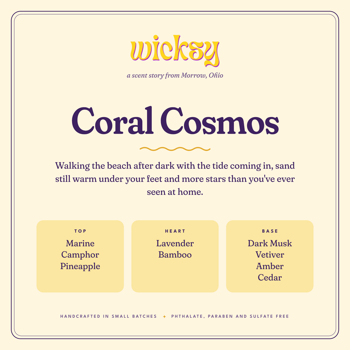 Coral Cosmos Candle