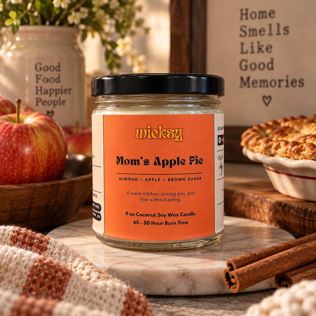 Mom's Apple Pie Candle