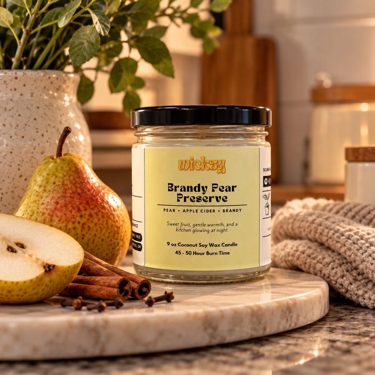 Brandy Pear Preserve Candle