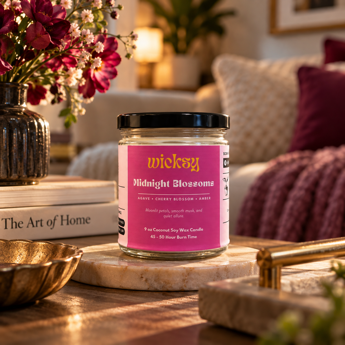 Midnight Blossoms Candle