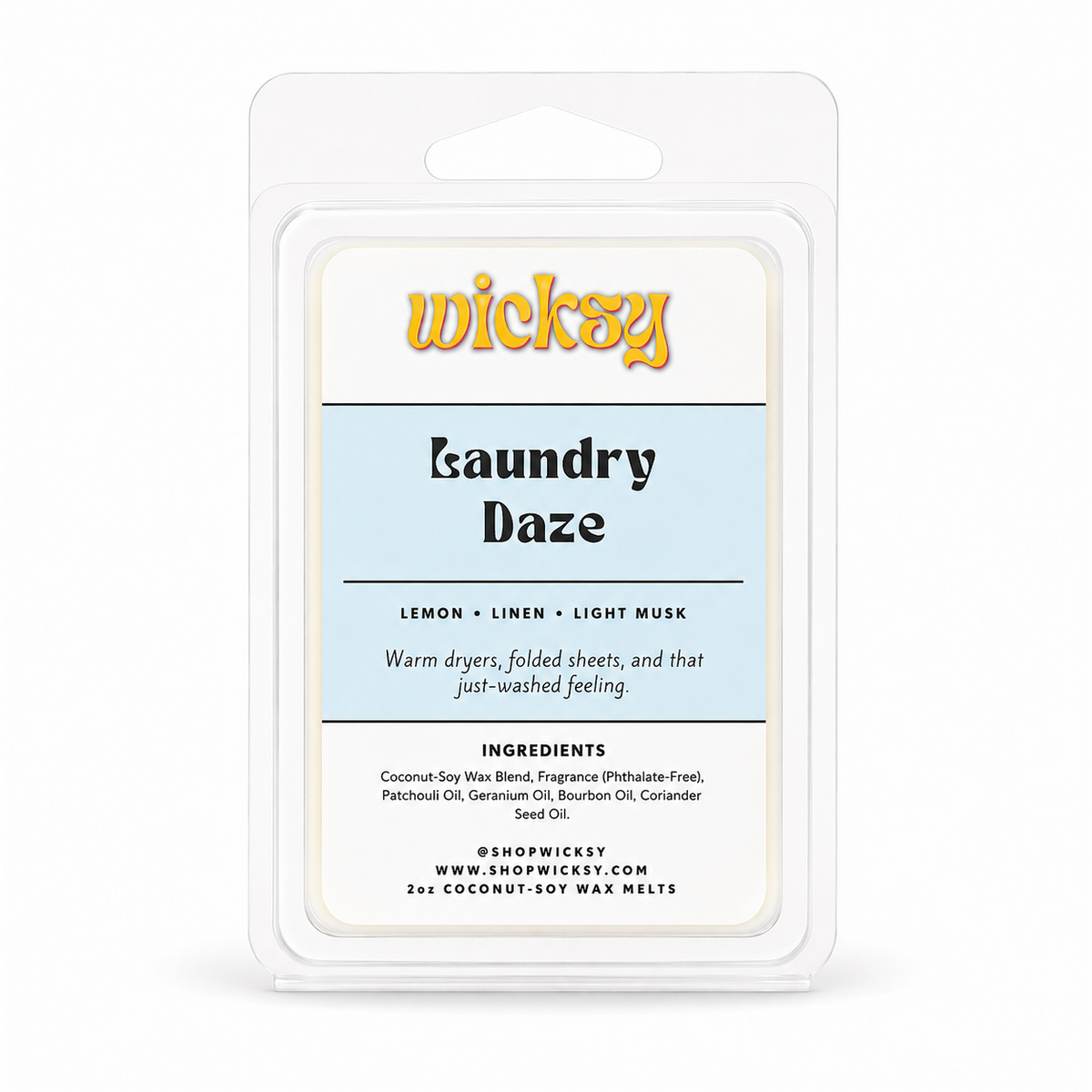 Laundry Daze Wax Melt by Wicksy