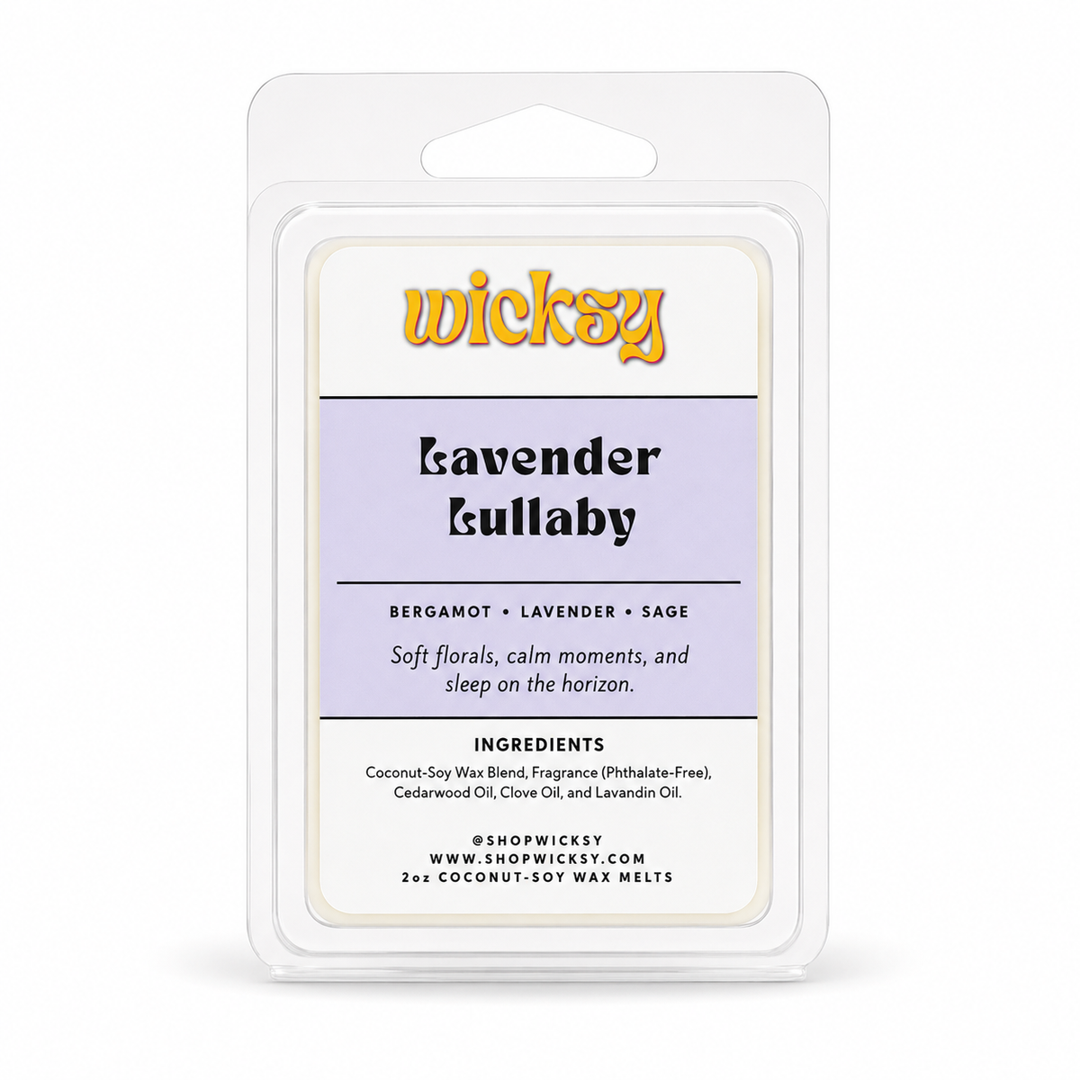 Lavender Lullaby Wax Melt by Wicksy