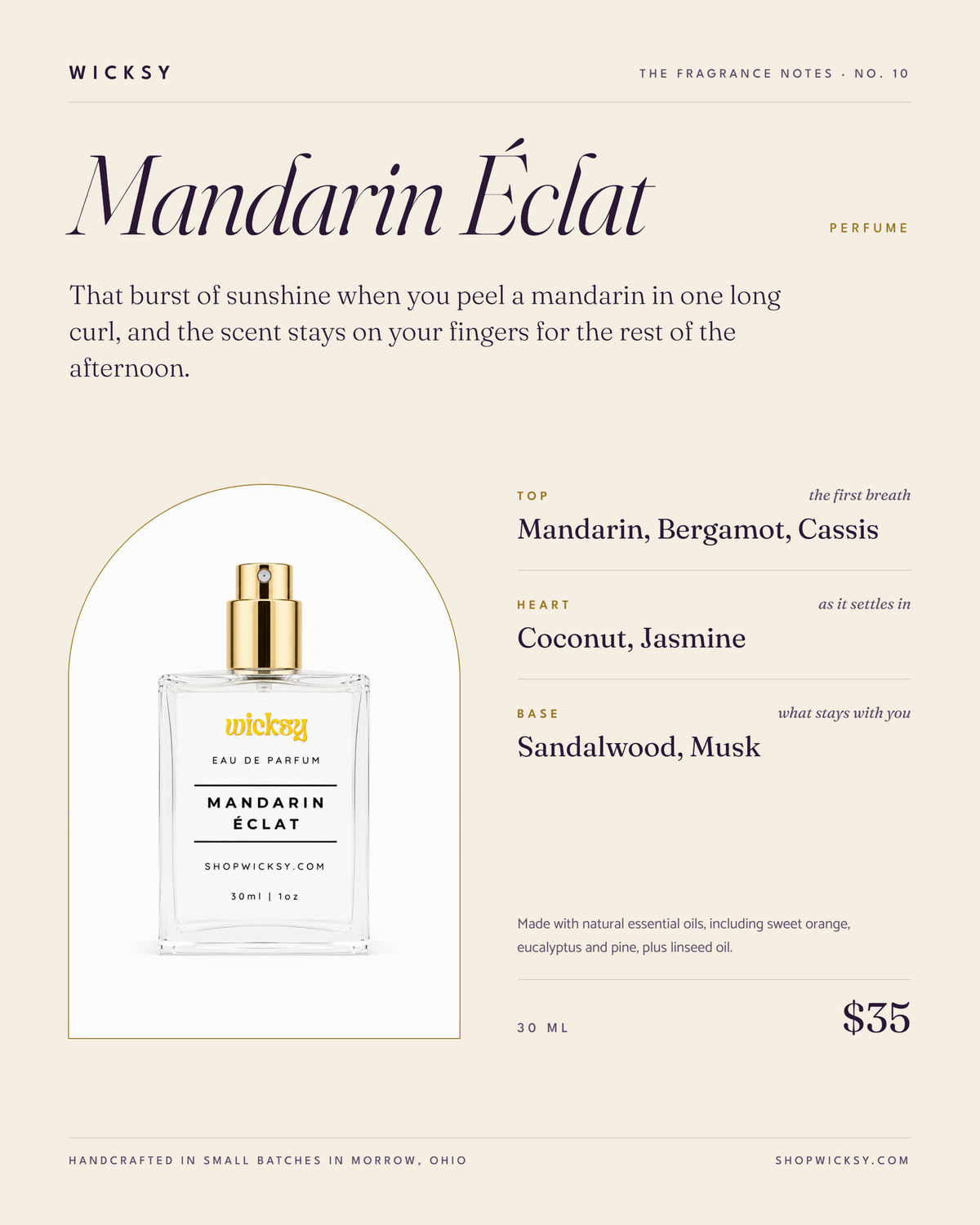 Mandarin Éclat Perfume by Wicksy, photo 2