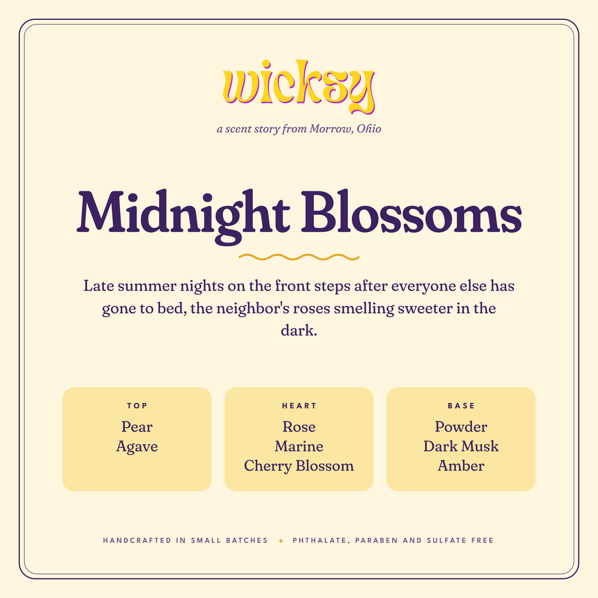 Midnight Blossoms Car Freshener