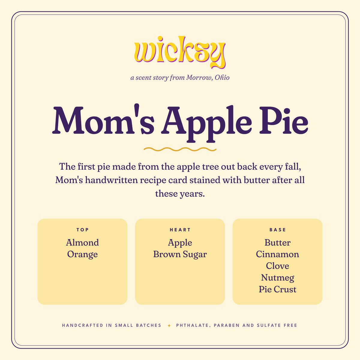 Mom's Apple Pie Candle