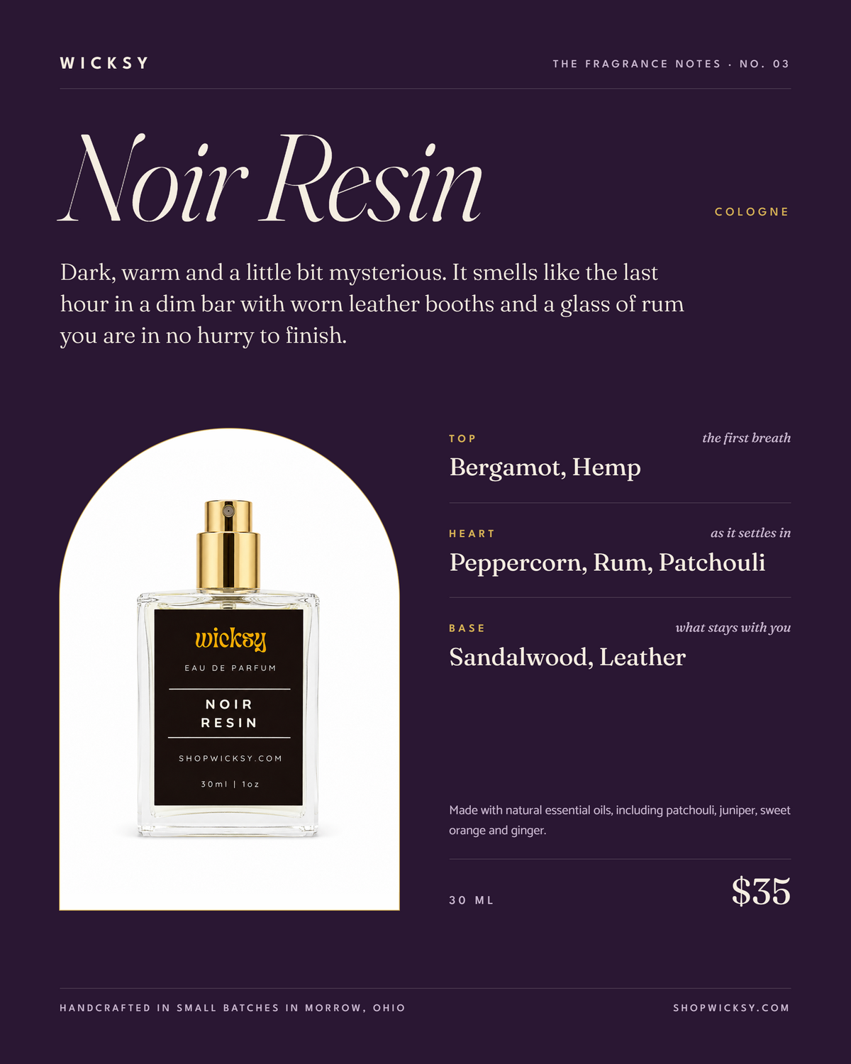 Noir Resin Cologne by Wicksy, photo 2