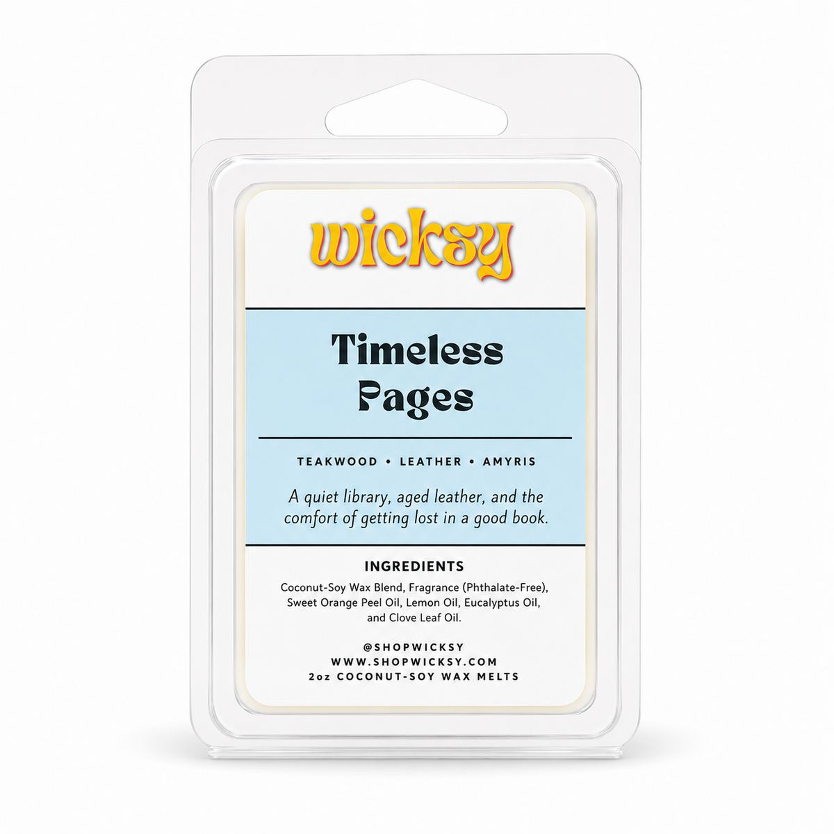 Timeless Pages Wax Melt by Wicksy