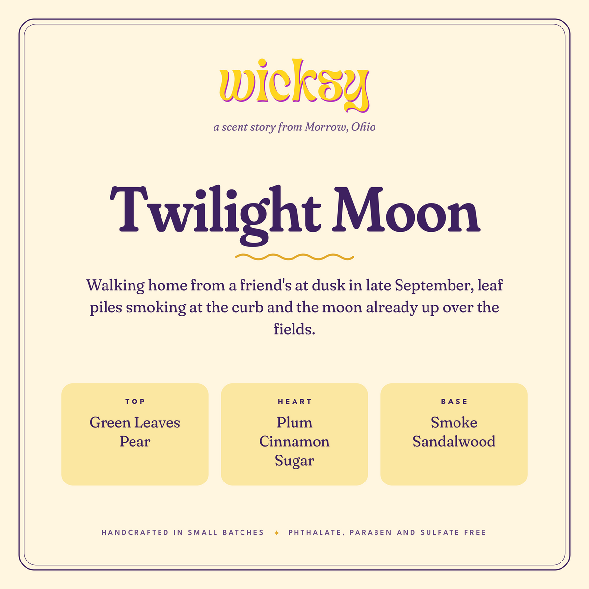 Twilight Moon Candle