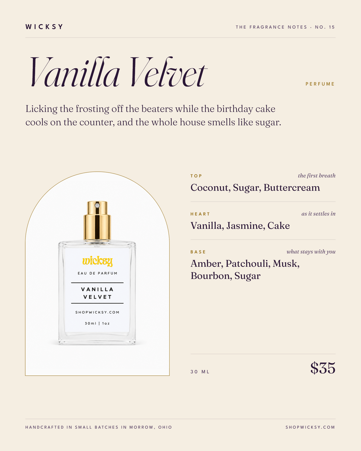 Vanilla Velvet Perfume by Wicksy, photo 2
