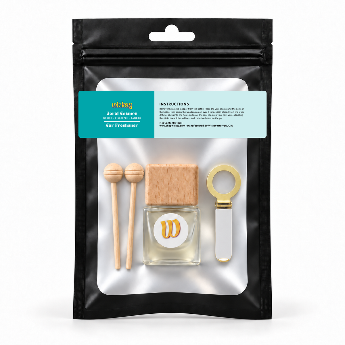 Coral Cosmos Car Freshener