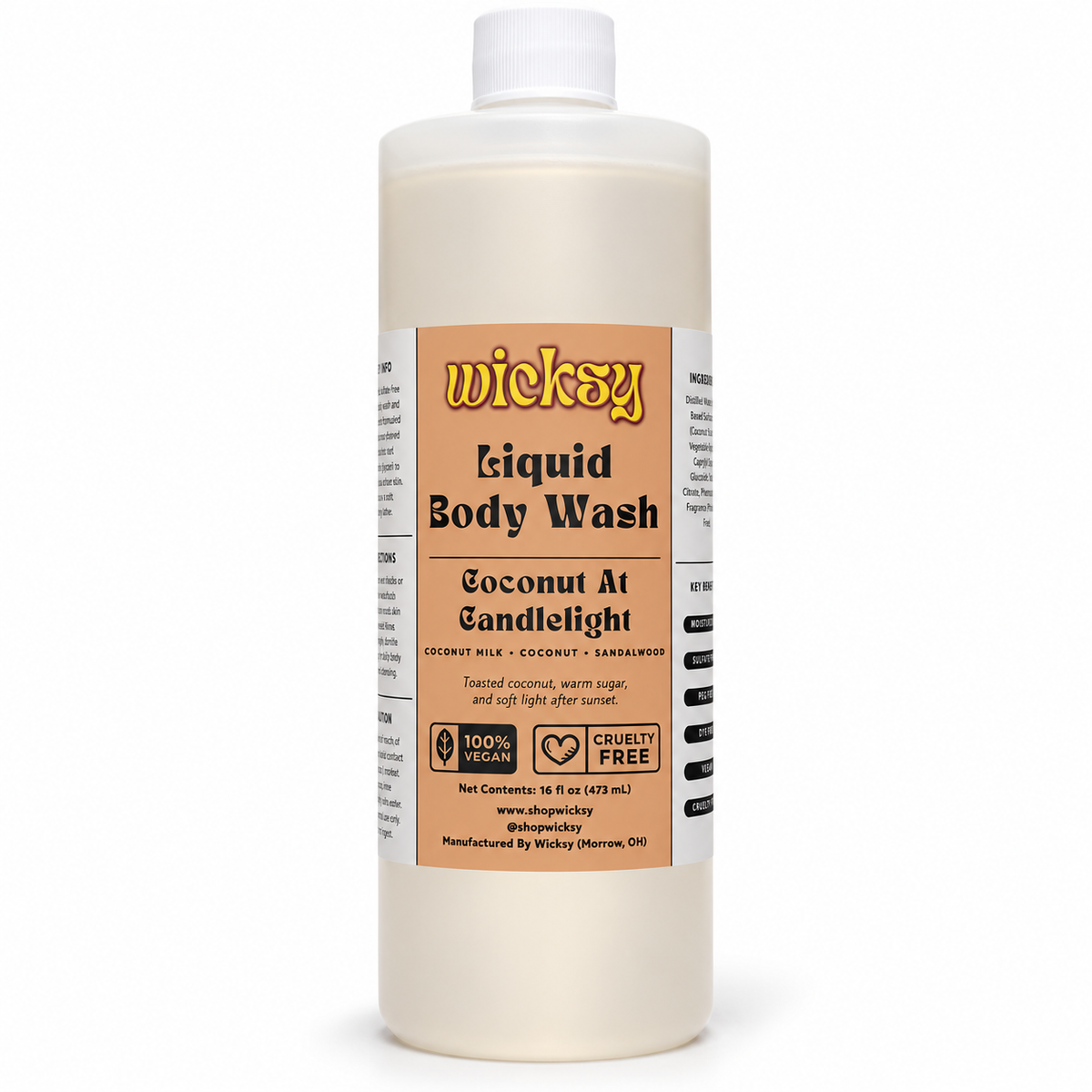 Coconut at Candlelight Body Wash by Wicksy