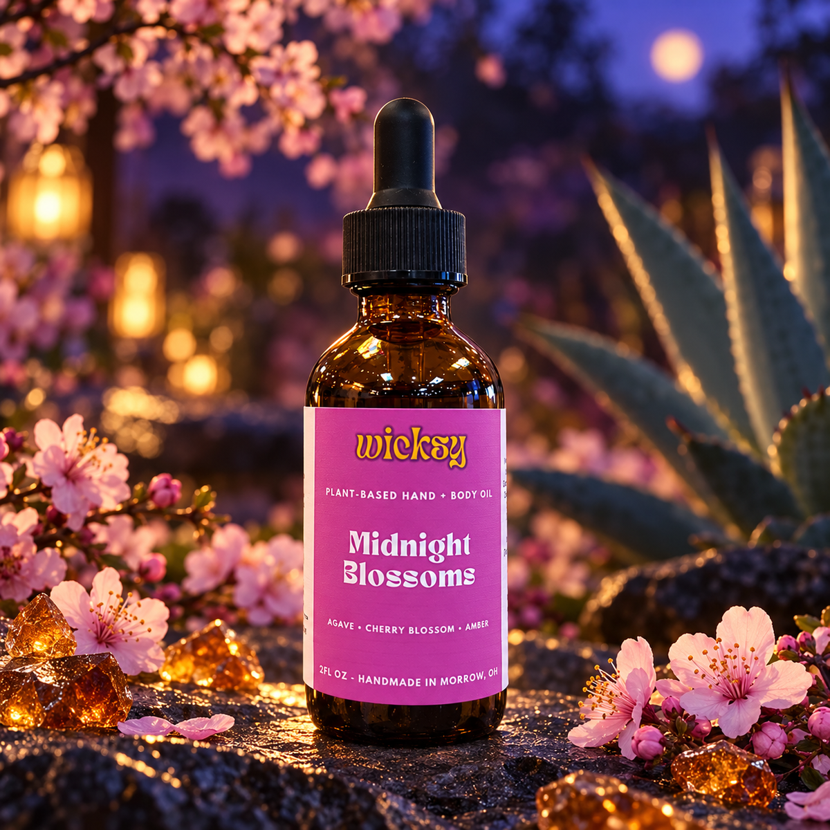 Midnight Blossoms Hand & Body Oil by Wicksy, photo 4