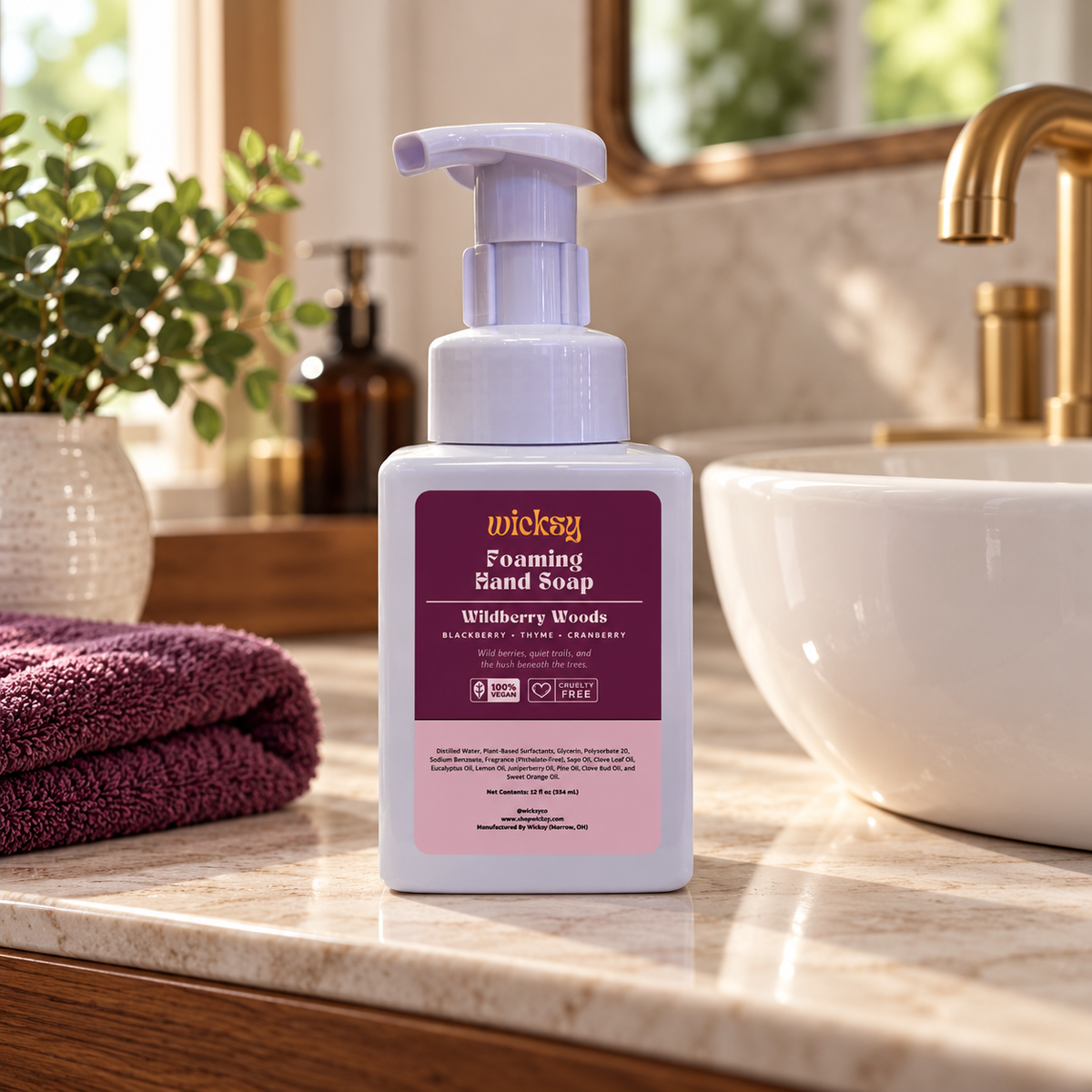Wildberry Woods Foaming Hand Soap by Wicksy, photo 4