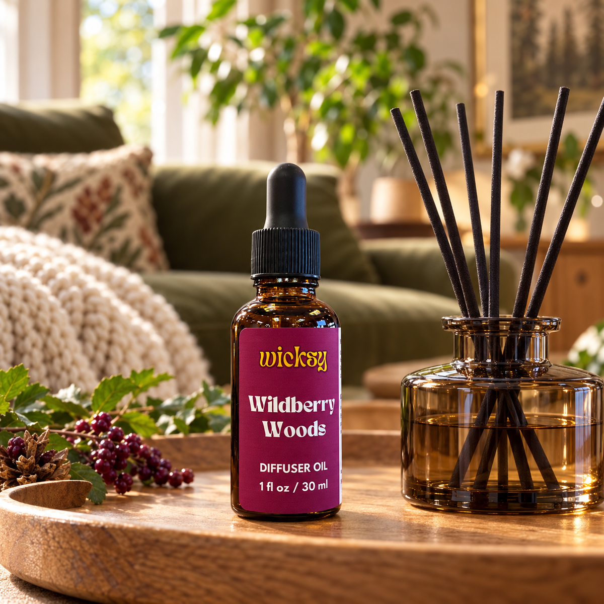 Wildberry Woods Diffuser Oil by Wicksy, photo 4