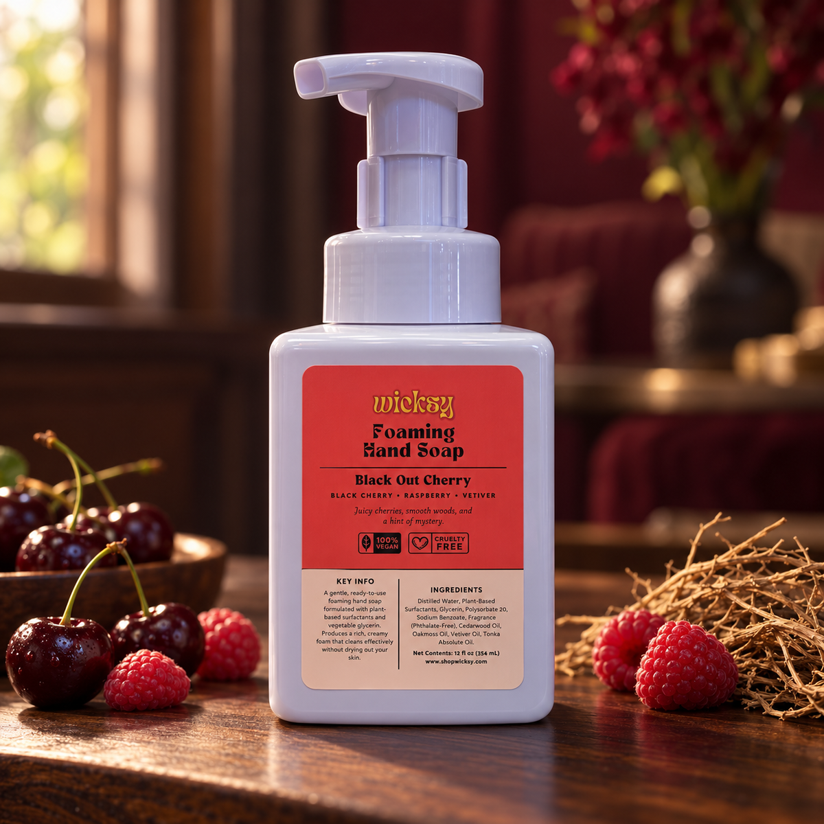 Black Out Cherry Foaming Hand Soap by Wicksy, photo 3