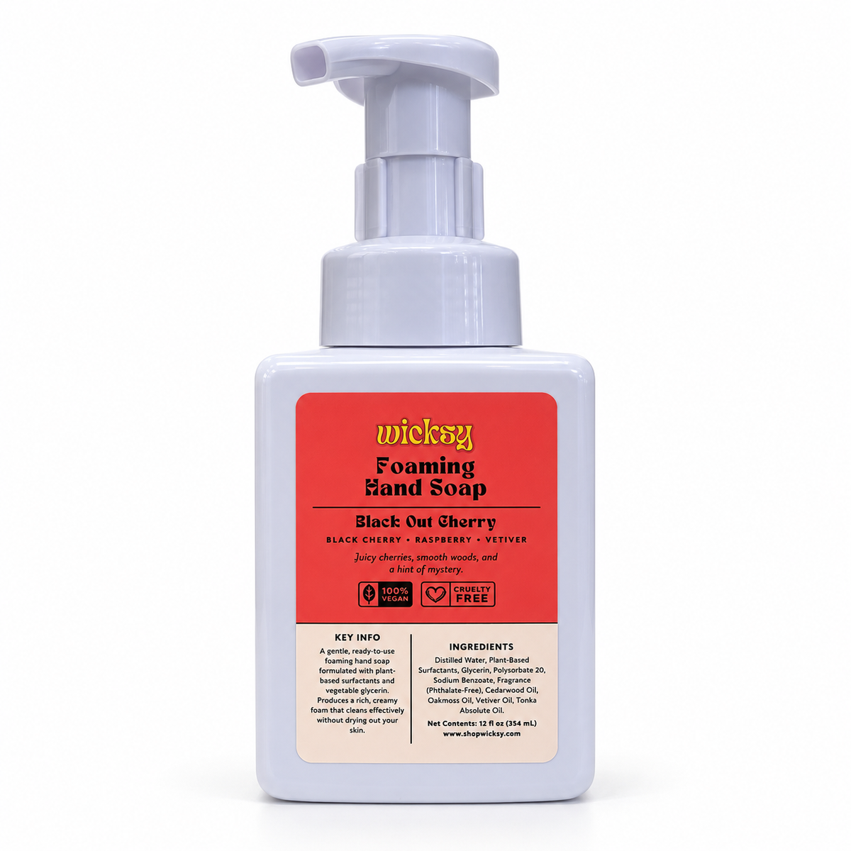 Black Out Cherry Foaming Hand Soap by Wicksy