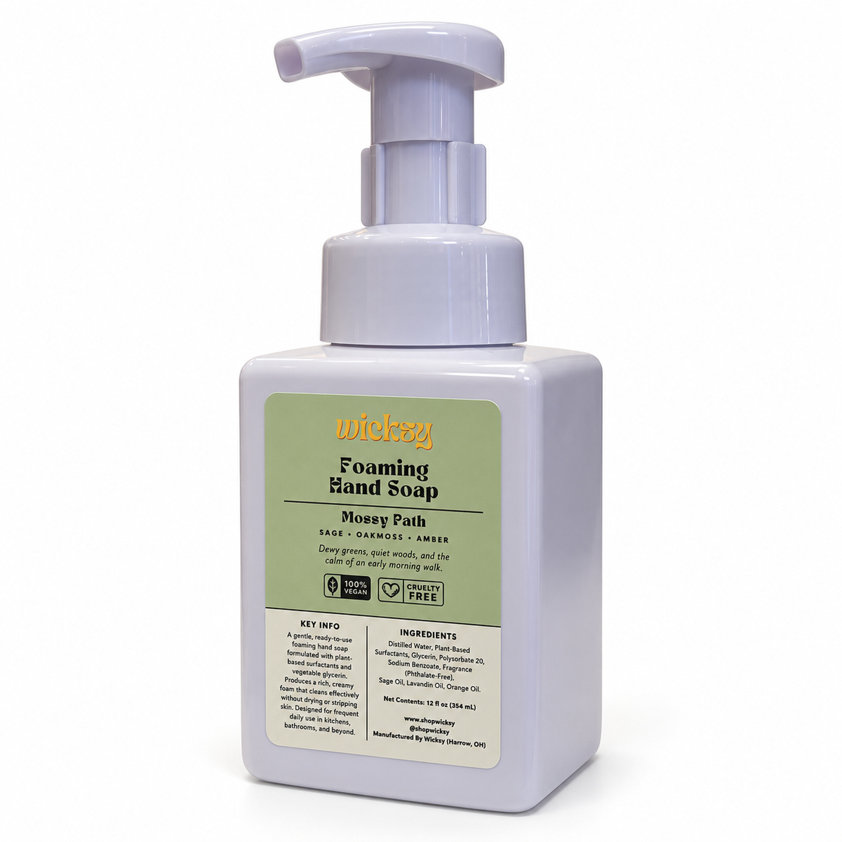 Mossy Path Foaming Hand Soap by Wicksy, photo 2